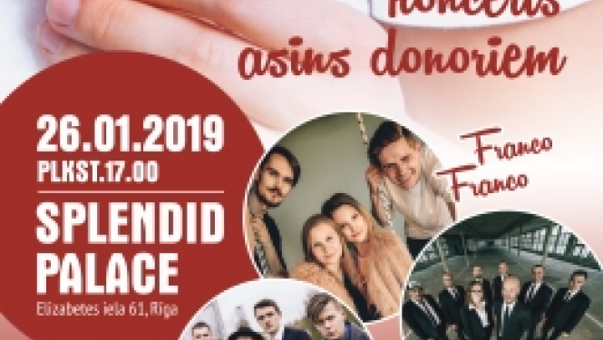 26. janvārī notiks 2019. gada Pateicības koncerts donoriem