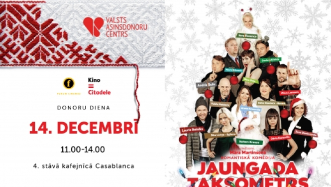 Donoru diena kionoteātrī "Kino Citadele"