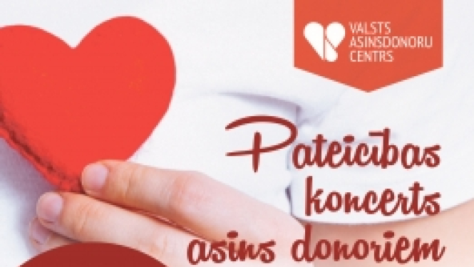 26. janvārī notiks 2019. gada Pateicības koncerts donoriem