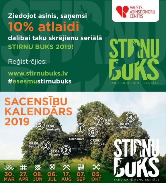 "Stirnu buks" rīkotāji ziedo asinis