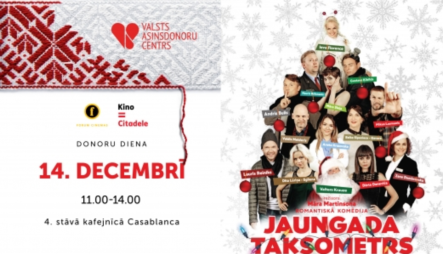 Donoru diena kionoteātrī "Kino Citadele"