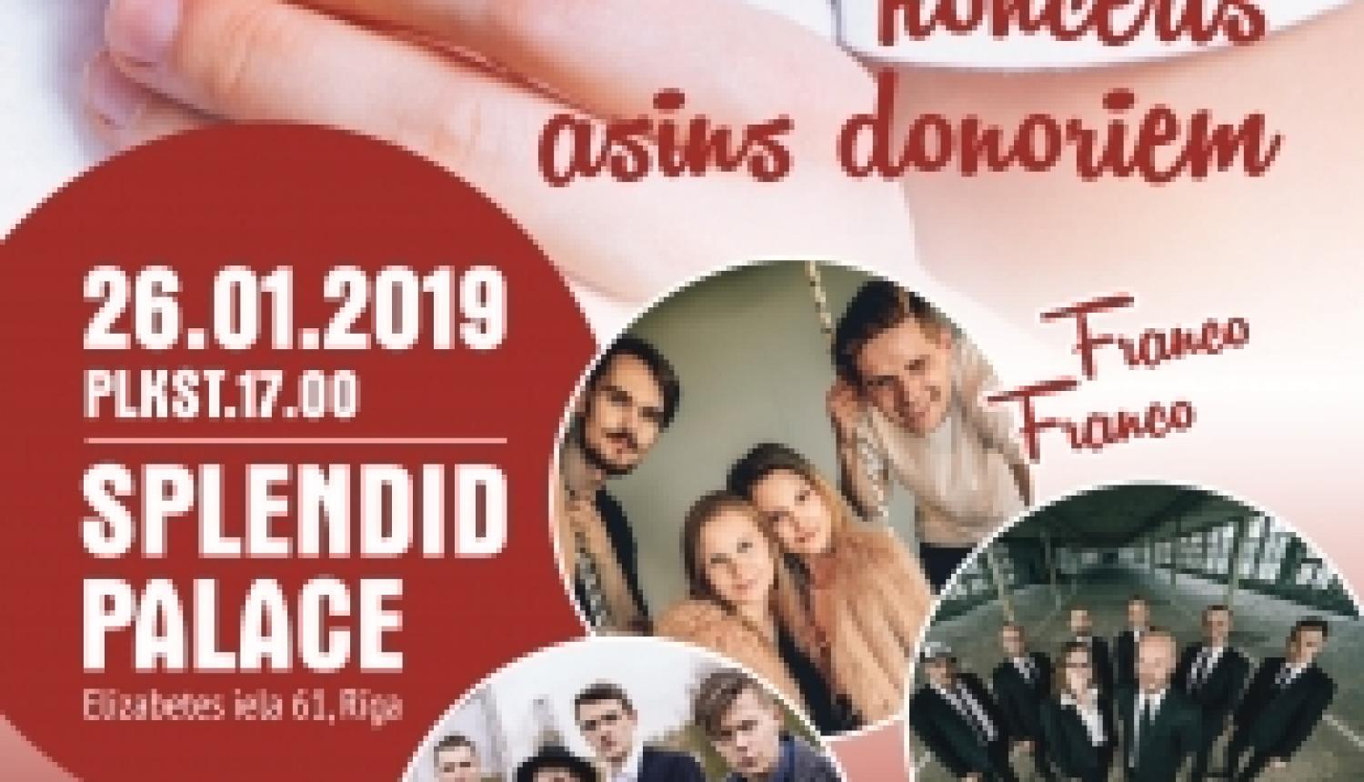 26. janvārī notiks 2019. gada Pateicības koncerts donoriem